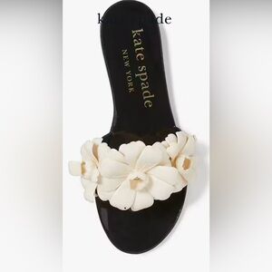 kate spade Jaylee Cream Floral Slide Sandals